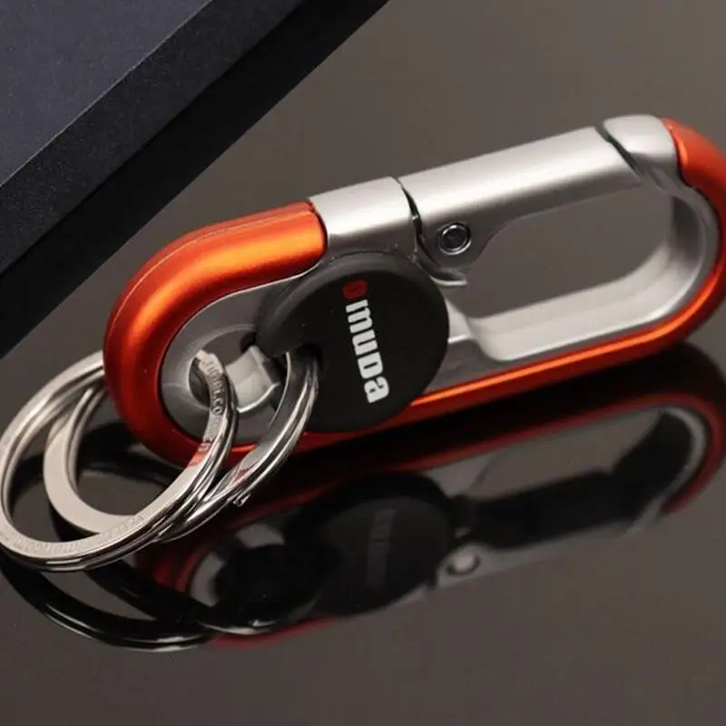 Key Carabiner Double Rings Key Rings Carabiner For Car Keys Easy Using And Disassemble Mini Outdoor Tools For Women Men Boys