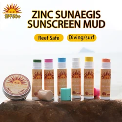 Crema de protección solar para deportes acuáticos, Protector de Palo de barro, protección de la piel de verano Natural pura, protección del medio ambiente para Surf, buceo, Spf50