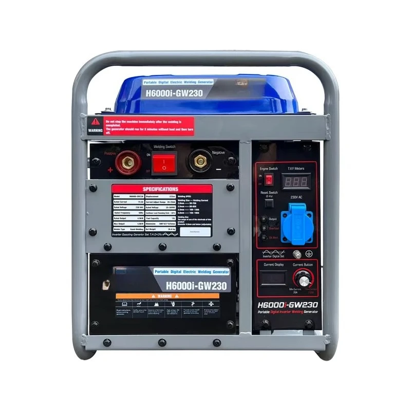 

5KW Large Power Digital Inverter Welding Generator 5000W H6000i-GW230 Multi-function Generator