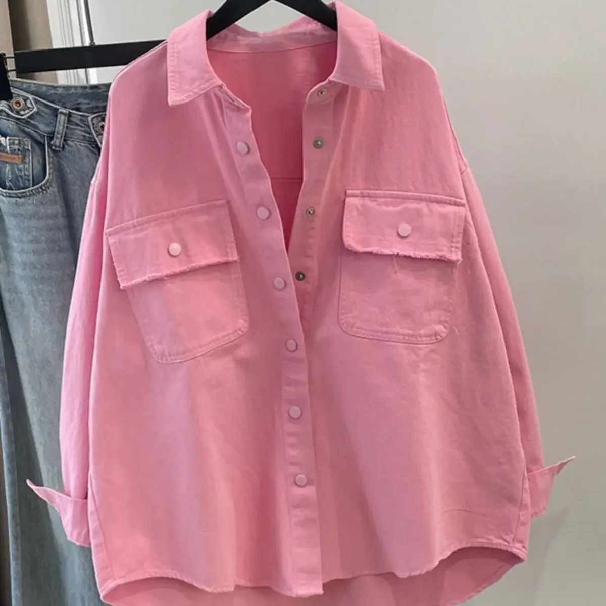 

Весенне-осенняя новая женская рабочая одежда, повседневная куртка-рубашка большого размера для поездок на работу