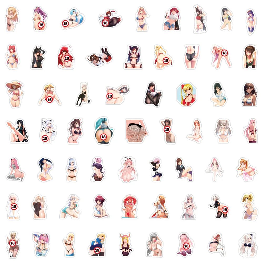 10/30/50/120Pcs Cute Anime Sexy Girl Graffiti Sticker Waterproof Decals Guitar Luggage Notebook Phone Skateboard Cup Sticker