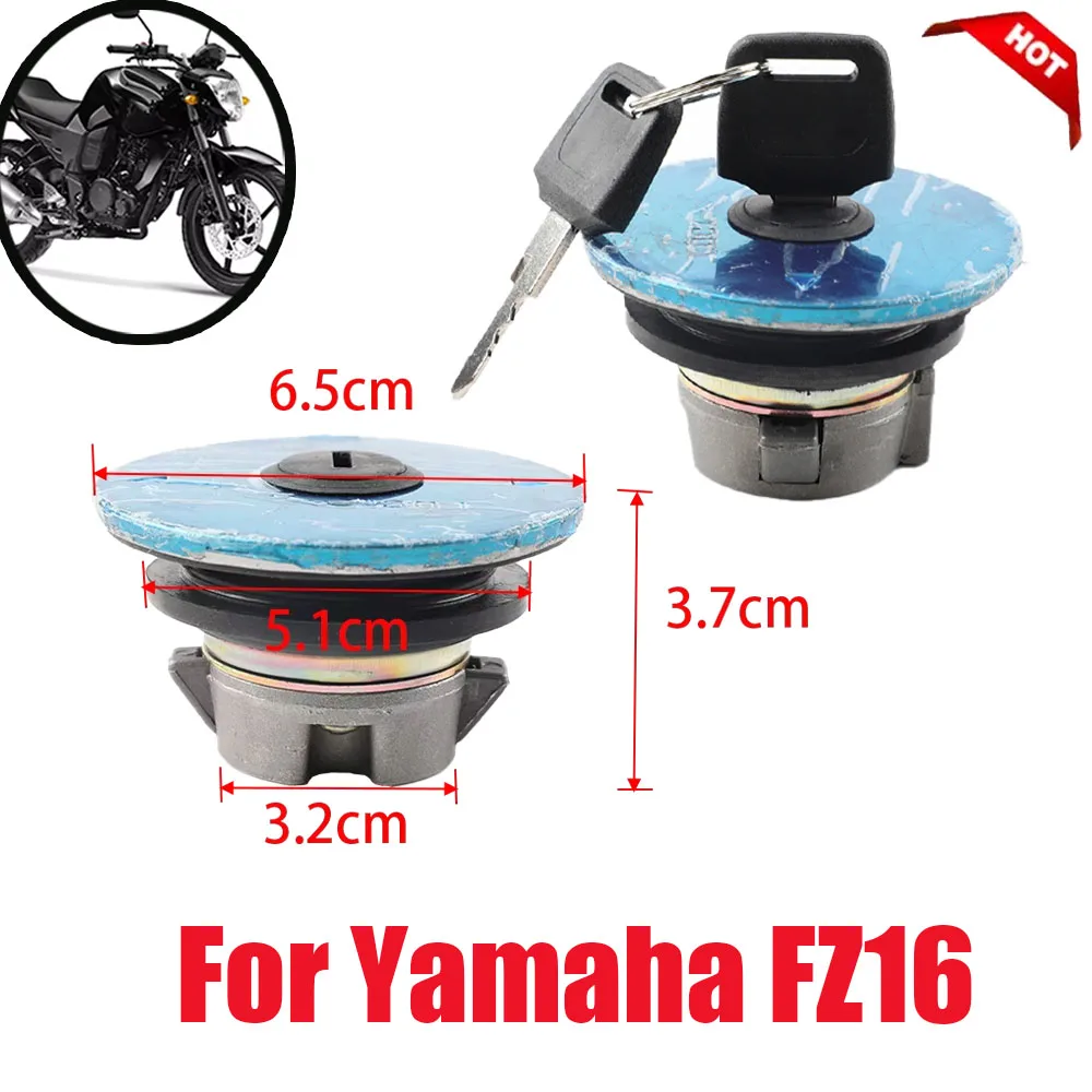 Accesorios para motocicleta, tapa de bloqueo de tanque de combustible y Gas, cubierta con cerradura de llave, piezas de motocicleta para Yamaha FZ16 FZ 16