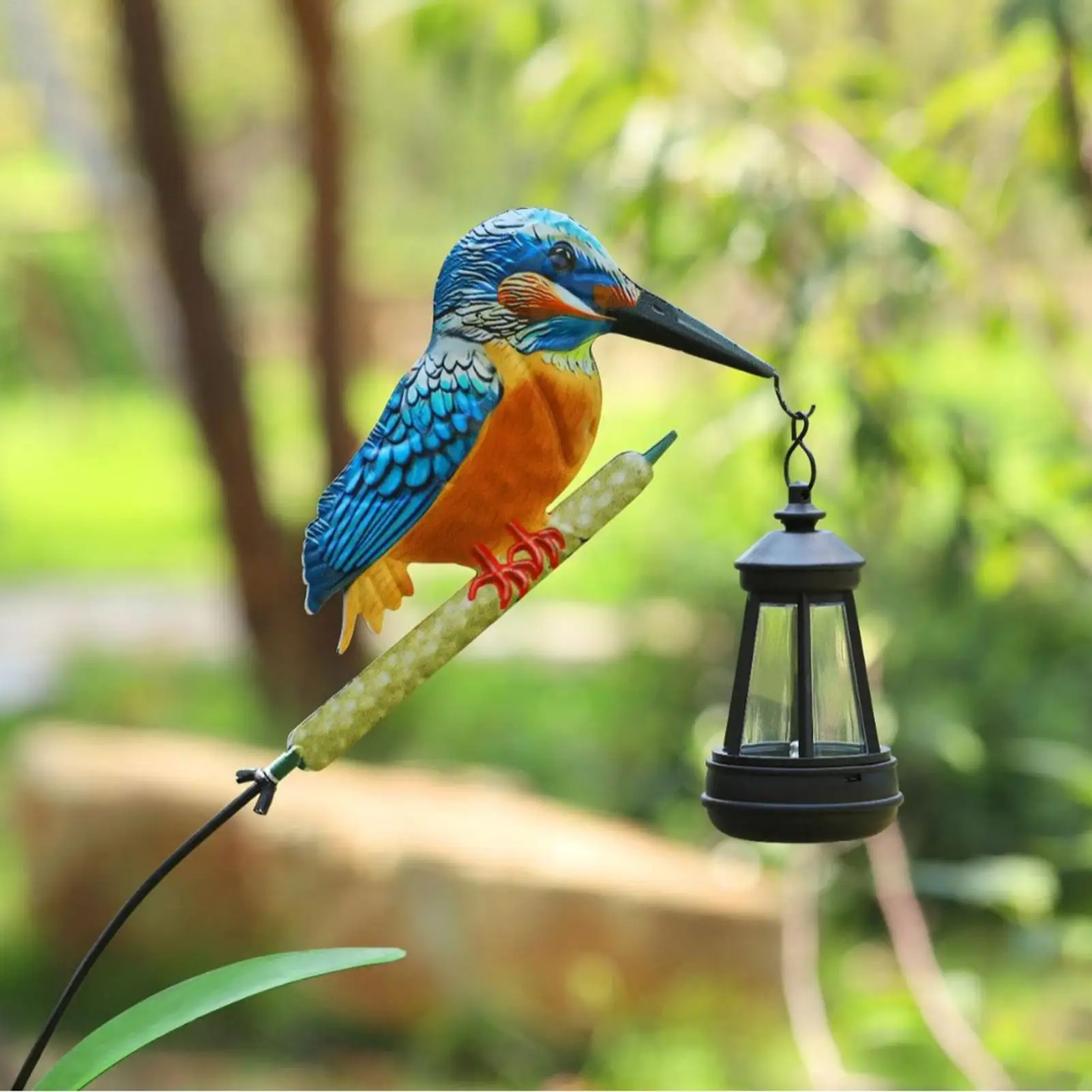 

LED Solar Kingfisher Garden Statue Solar Powered Bird Light for Outdoor Waterproof Yard Decor Courtyard Landscape Unique Gift