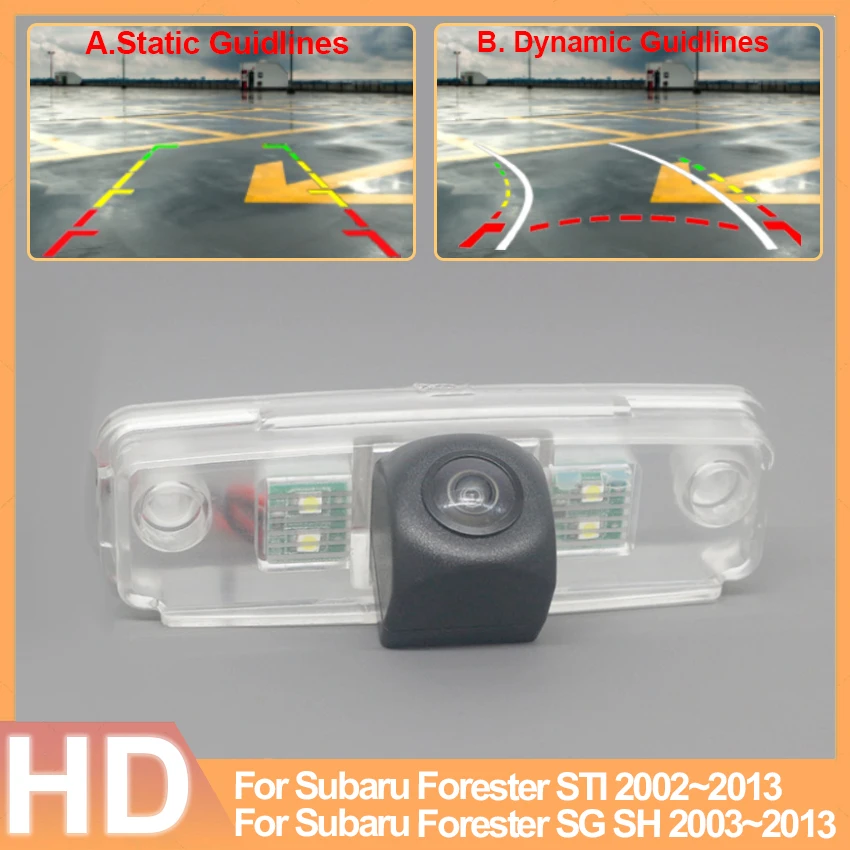 

Night Vision For Subaru Forester STI SG SH 2002~2010 2011 2012 2013 Vehicle Rear View reverse Camera Waterproof high quality RCA