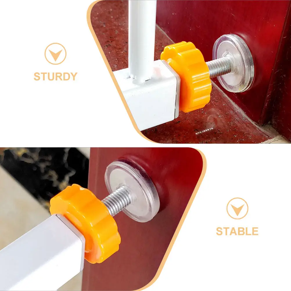 6Pcs Threaded Screws Rods Pressure Mounted Baby Gate Replacement Parts Kids Gate Bolt Stair Safety Threaded Screws Rods - view 3