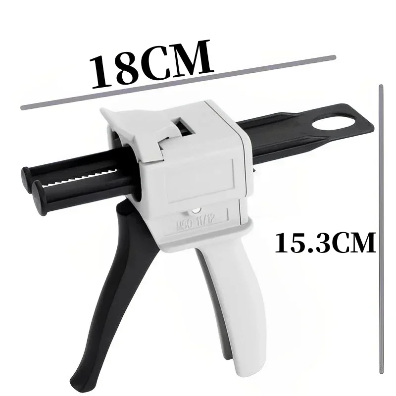 50ml 75ml AB Glue Gun Epoxy Glue Gun, Impression Mixing Dispensing Gun, Suitable for 4:1/10:1AB Double Cartridges