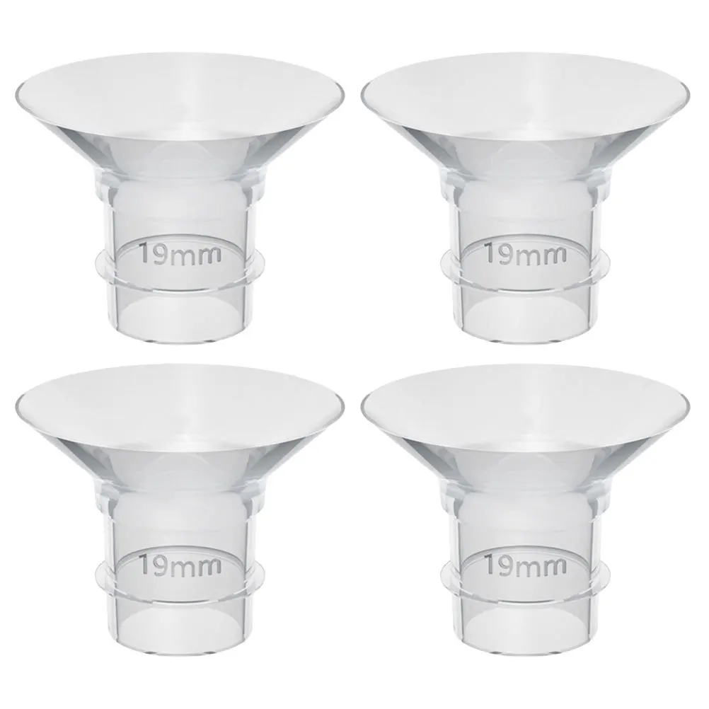 4 قطعة مضخة الثدي شفة إدراج عدة أجزاء سيليكون قابلة لإعادة الاستخدام للمضخات الكهربائية ويمكن ارتداؤها حافة ناعمة مانعة للتسرب موثوقة #3