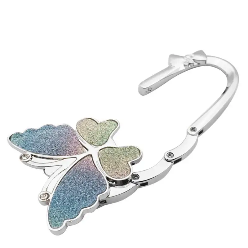 Portable Foldable Fashion Butterfly Purse Bag Table Hook Holder For Student Handbag Hanger For Home Decoration Desk Hook