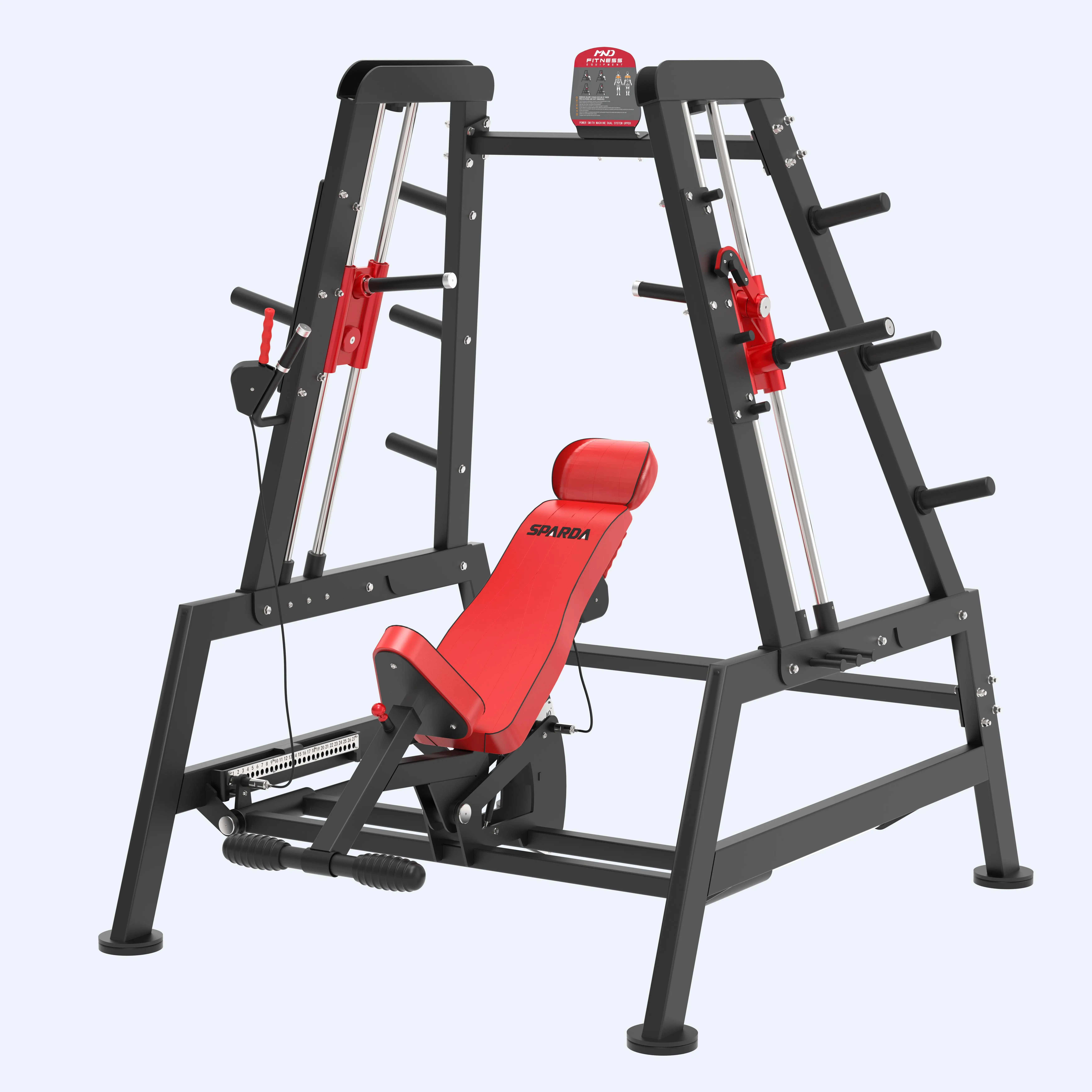 Professionelle Fitnessstudio-Maschinen liefert Bankdrücken, plattenbelastet, Power Smith DUAL System, obere Neigungspresse, Power Smith-Maschine, neu