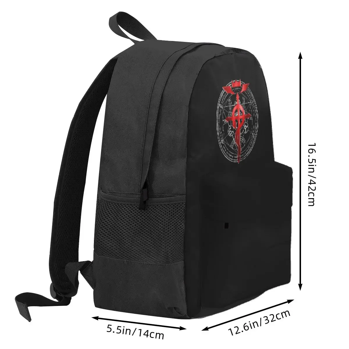 Fullmetal Alchemist Transmutation Symbol Backpack Daypack Large Capacity Children BookBag School Bag Shoulder Bags for Men Women