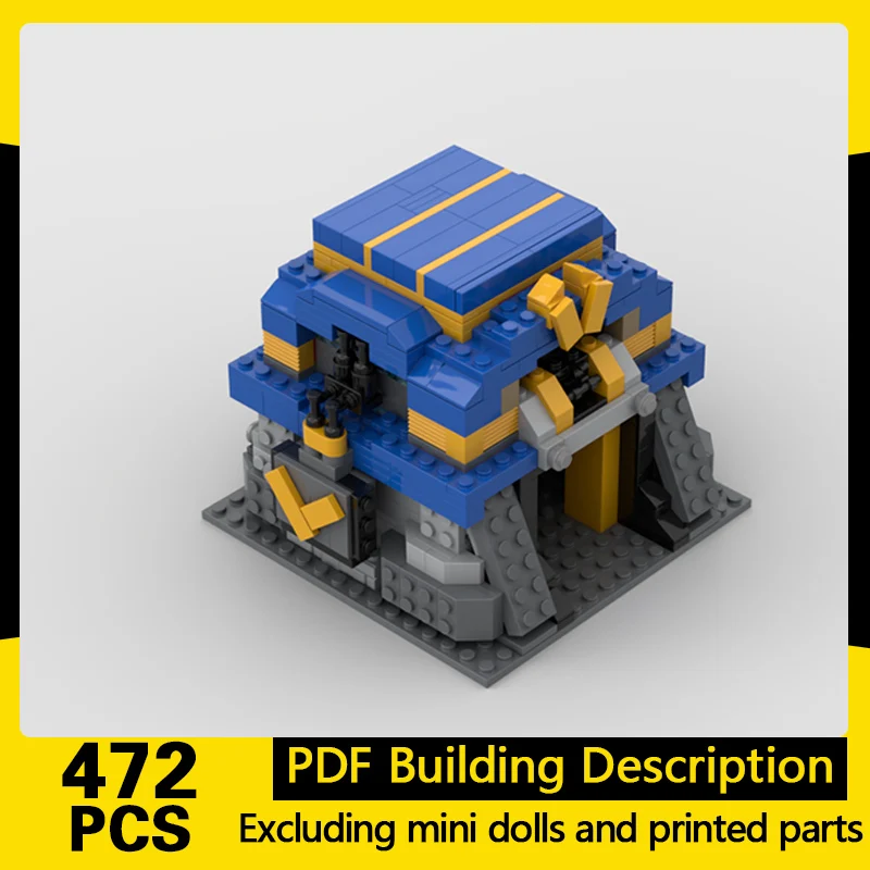 Popular Game Model MOC Building Bricks Town Hall Building Modular Technology Gifts Holiday Assemble Children Toys Suit