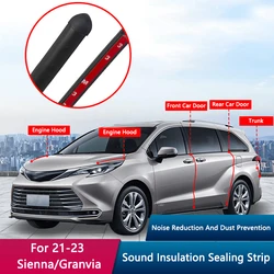 TAJIAN Car Door Sound Insulation Sealing Strip Acoustic Soundproofing Exclusive Decorative Modification For 21-23 Sienna/Granvia
