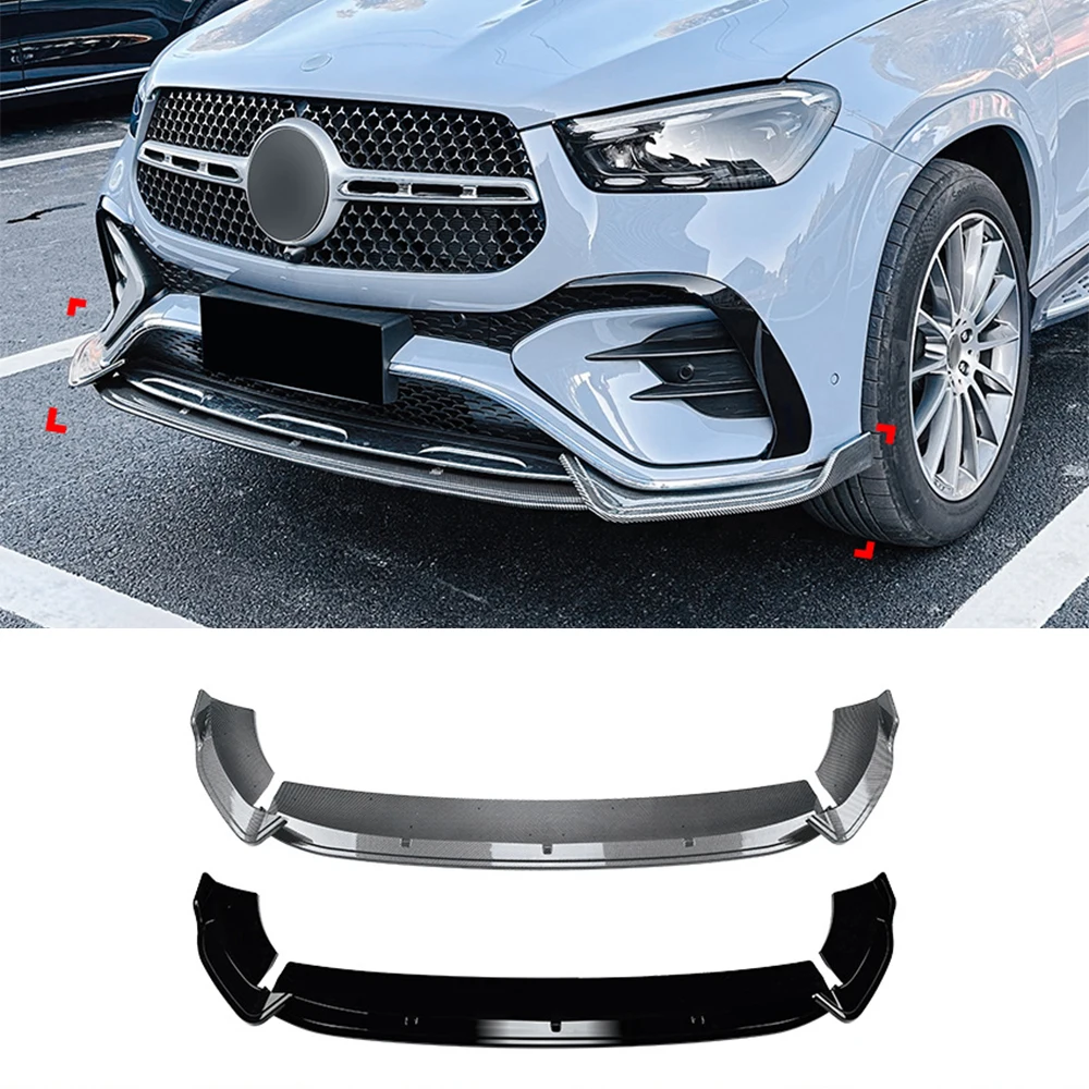 For Mercedes Benz GLE Class Coupe W167 C167 2024+ AMG Front Lip Bumper Spoiler Splitter Body Kits Tuning Exterior Accessories