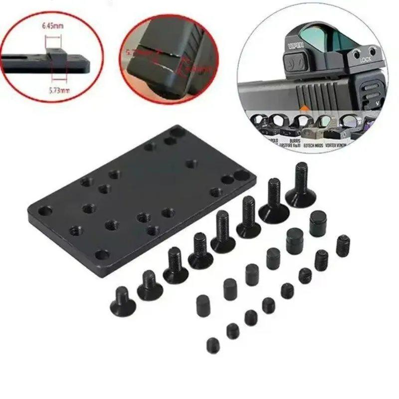 

Универсальная пластина крепления заднего прицела Glock, базовое крепление, подходит для прицела Red Dot Glock 1718 19, крепление для прицела