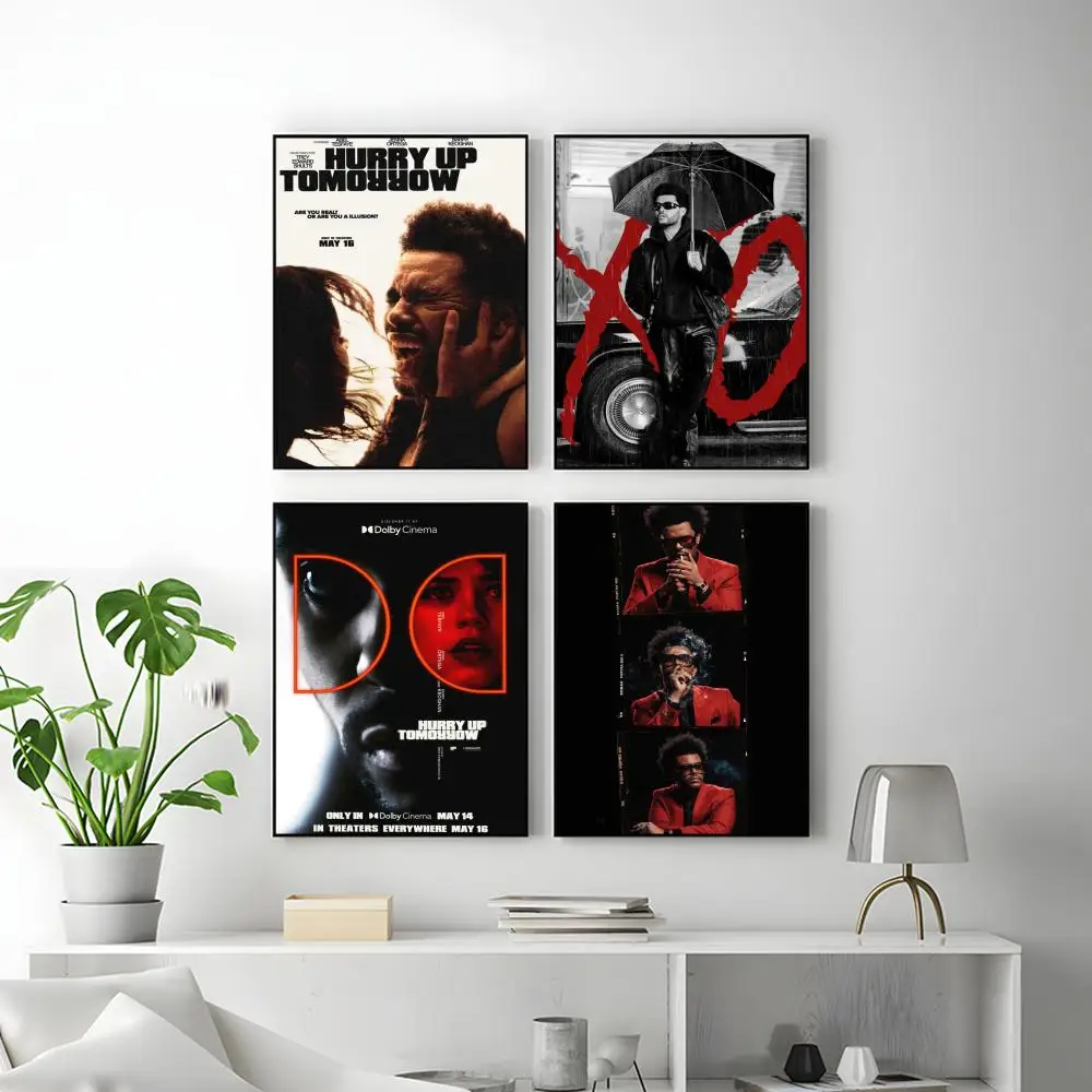 Singer T-The W-weeknd Poster HD Versatile Waterproof Wall Decor Self Adhesive Perfect for Any Room & Ideal Gift