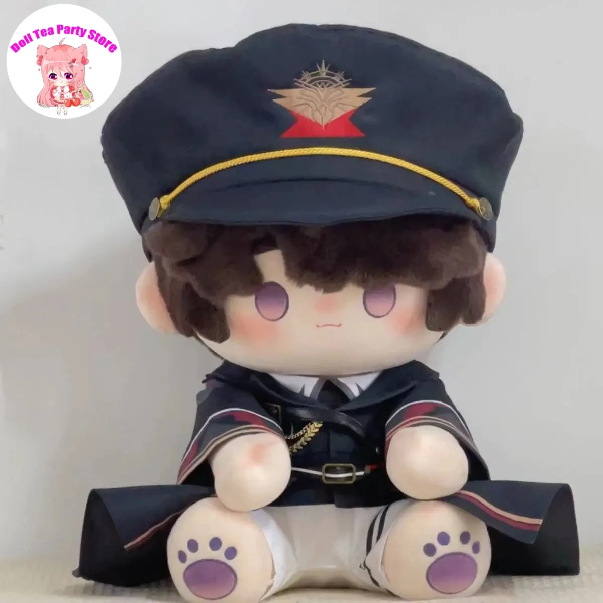 

Anime Love and Deepspace Caleb Cartoon Sitting Posture Plush Doll Body Cosplay Dress Up Cotton Plushie 40cm Pillow Toys Gift