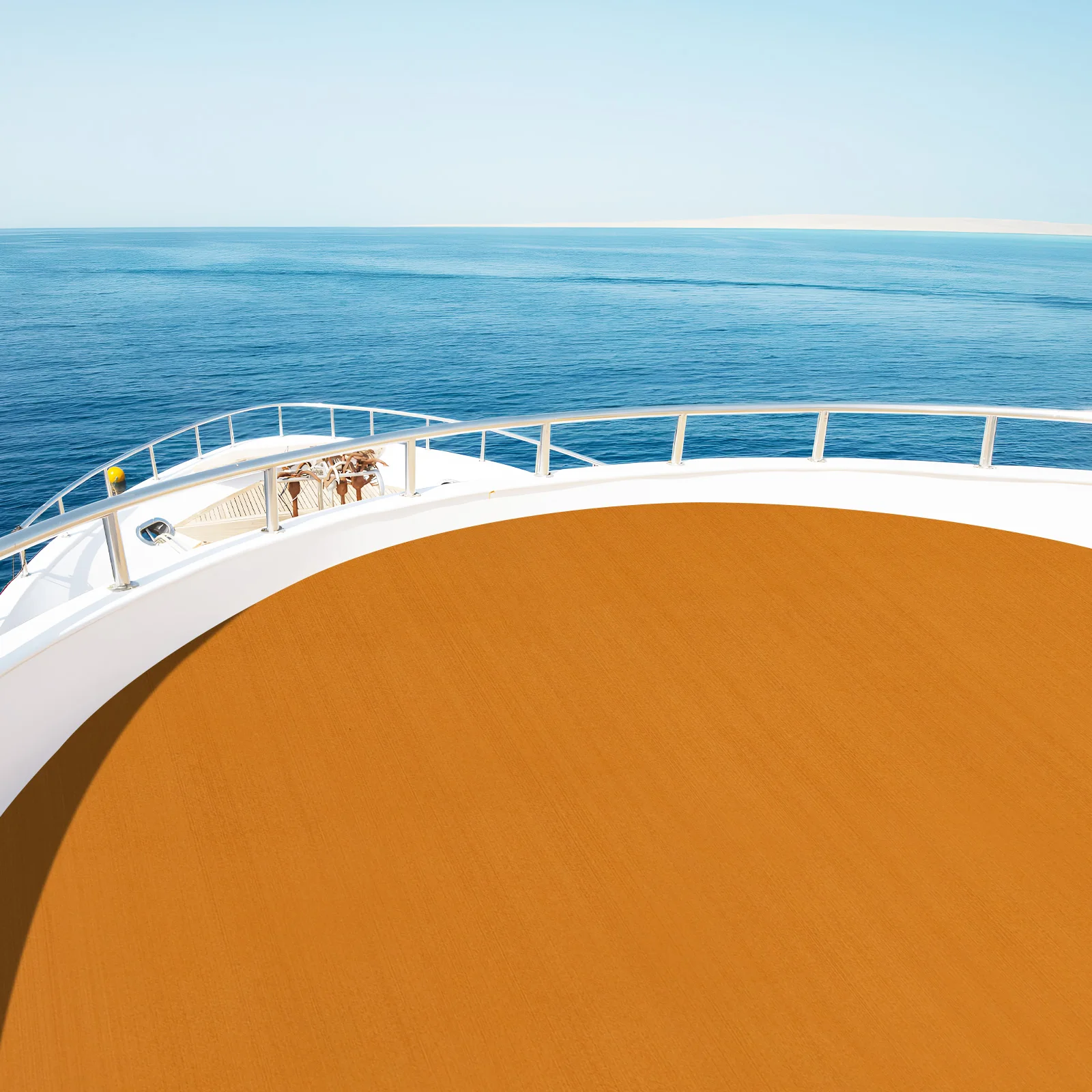 

EVA Foam Brown without Stripes Teak Floor Mat 240*90cm Thickness: 6mm/0.24''