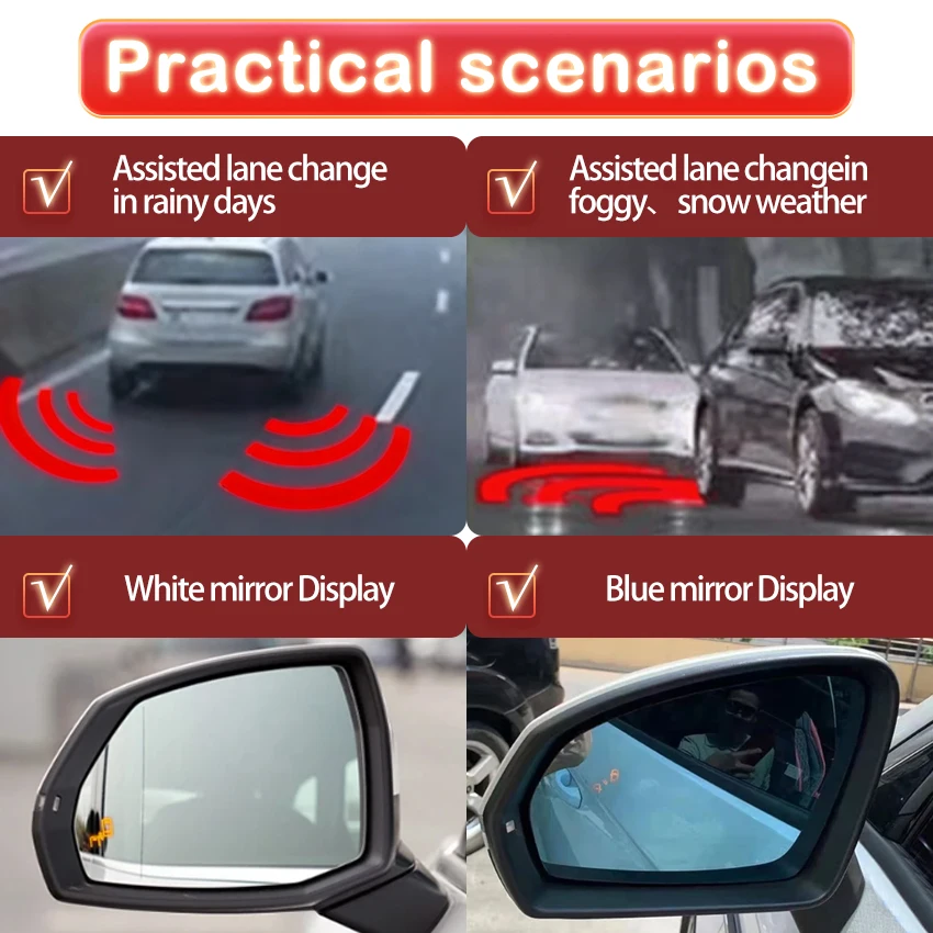 Car Radar Detector Blind Spot Monitoring System For Honda Avancier URV 2017 2018 2019 2020 2021 2022 2023 2024 2025 BSD BSA BSM