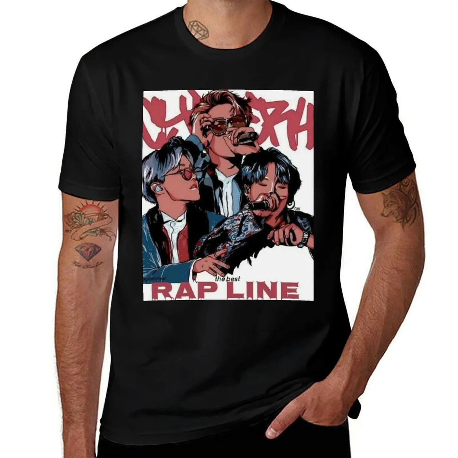 

CYPHER 4RAPLINE COMIC DESIGN T-Shirt t shirts cotton 100% funny t shirts man T-Shirt