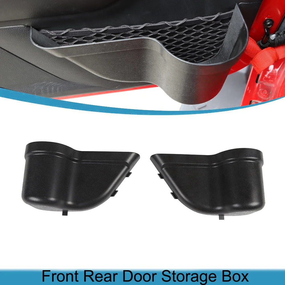 

for Jeep Wrangler JK JKU 2011 2012 2013 2014 2015 2016 2017 2018 2/4-Doors Car Front Rear Door Storage Organizer Box Accessories