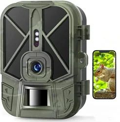 Outdoor 50MP 4K Trail Jacht Camera Met 8000Mah Lithiumbatterij Nachtzicht Foto Vallen Wilde Surveillance Val game Cam