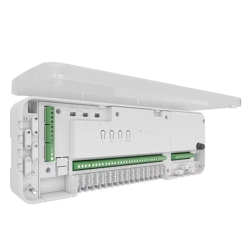 Manifold Underfloor Heating System Wireless and Wired 8 Zone Central Wiring Unit Floor Heating Parts Hydronic Heating Control