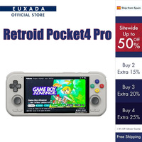 Retroid Pocket 4 Pro 4.7 pouces jeu vidéo 8G + 128GB RP4 lecteur rétro portable Android13 WiFi 6.0 Console Bluetooth PSP PS2 cad