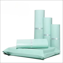 20PCS Courier Bag Envelope Green Packaging Delivery Bag Waterproof Self Adhesive Seal Pouch Mailing Bags Plastic Transport Bag