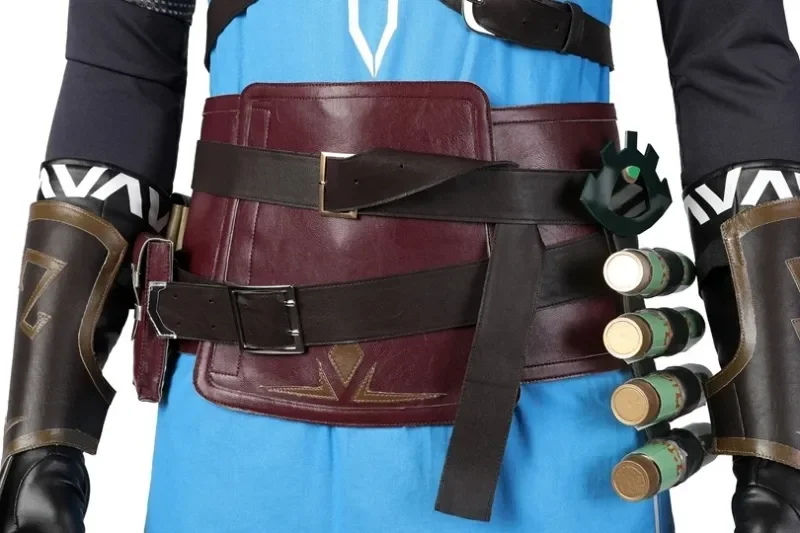 Műkődés zelda cosplay Szusz bel Lá Réveteg Láncszem cosplay Viselet Ing Lebernyeg kiegészítők sets Felnőtt gyerekeknek Szerelvény számára Farsang Félfogadás