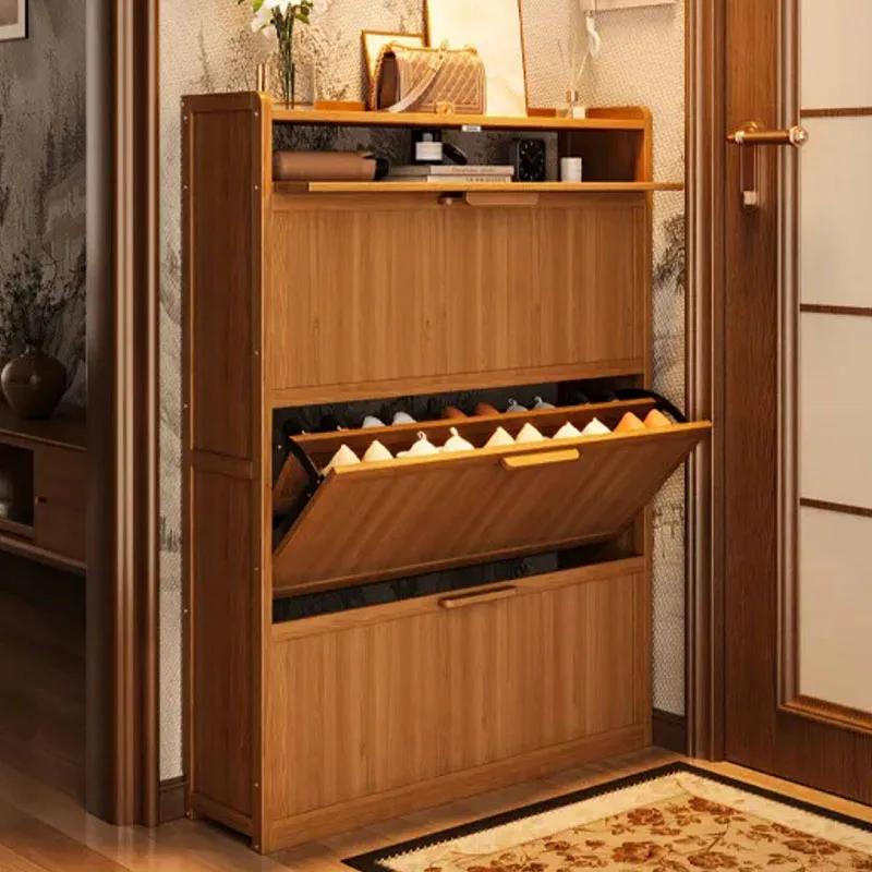 Entrance Hall Organizer Shoe Cabinet Slippers Storage Filing Cabinets Shoe Shelf Modern