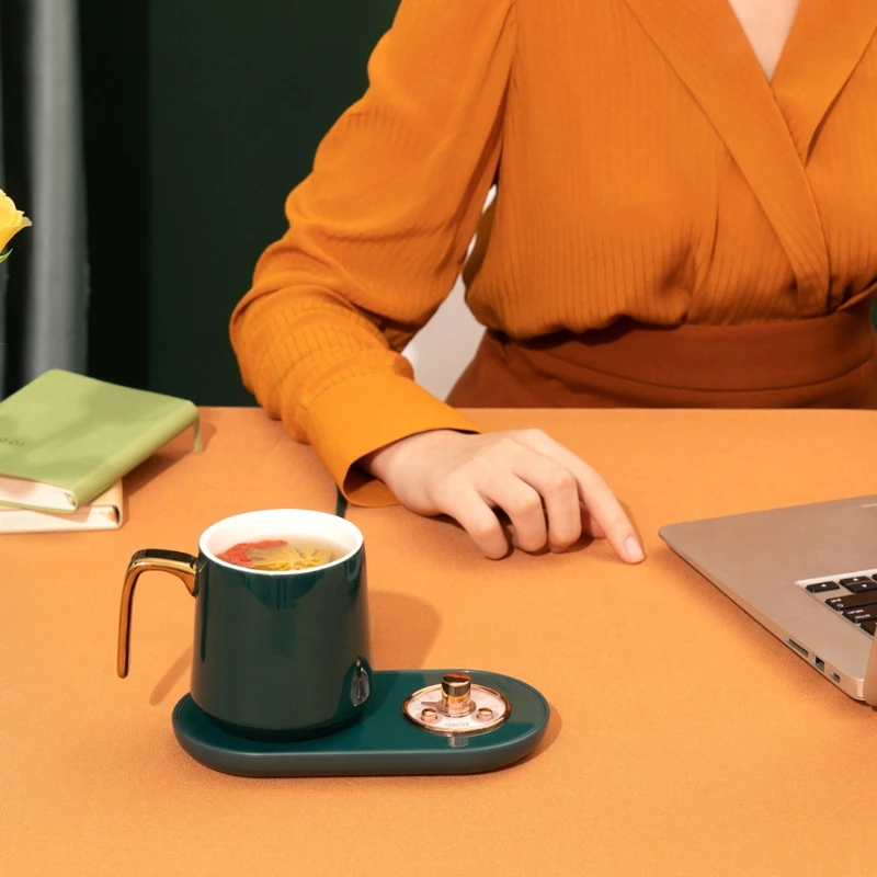 Tragbare Getränke Heizung Thermostat Heizung Coaster Kaffee Becher Wärmer Matte Elektrische Isolierung Coaster für Home Office