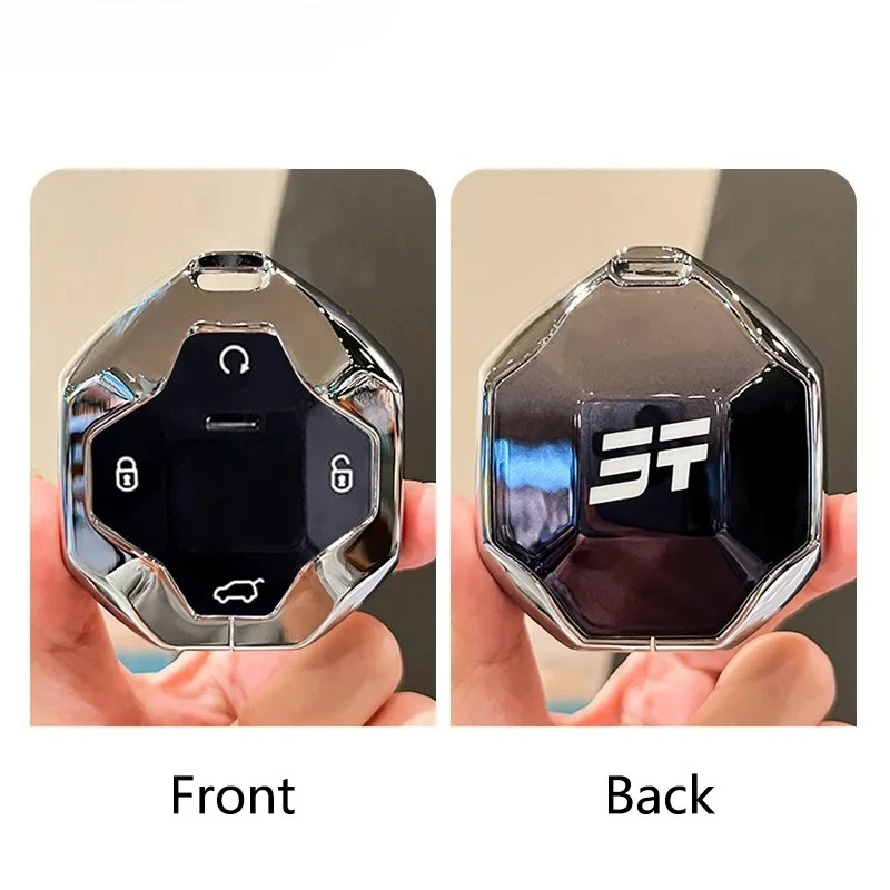 TPU Car Remote Key Case Cover Protector Holder Keyless Shell For Chery Jetour Traveller 2023 2024 Jetour T2 Keychain Accessories