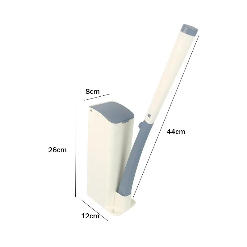 벽걸이 일회용 변기 브러시 세트, 긴 손잡이, 가정용 욕실 청소 도구, 교체 브러시 헤드 변기 액세서리