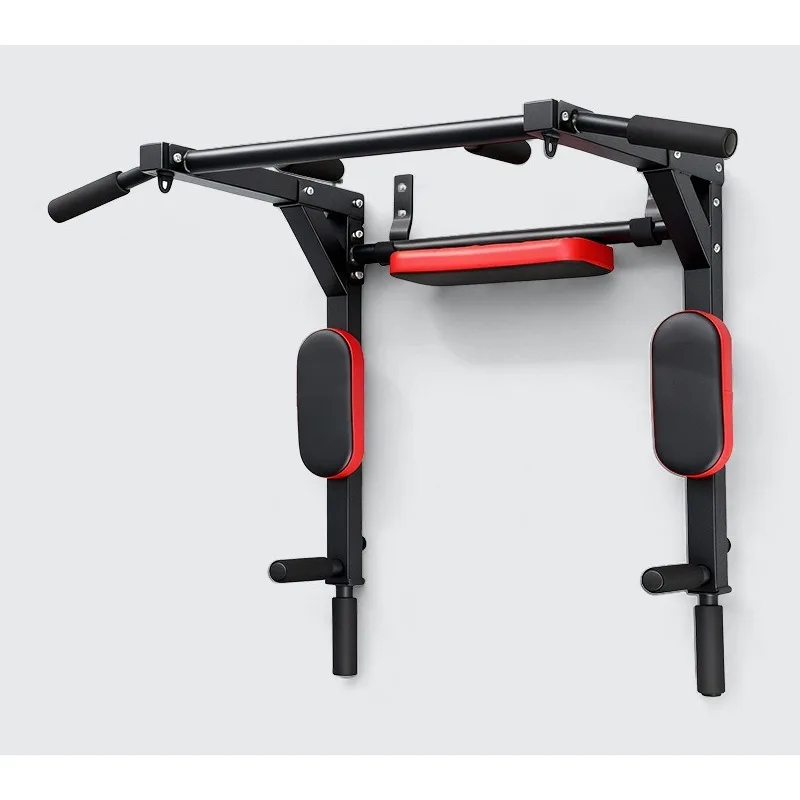 Wall-mounted Pull-up Bar with Multi-function Flip-up Single Bar for Use in Indoor Home Gyms
