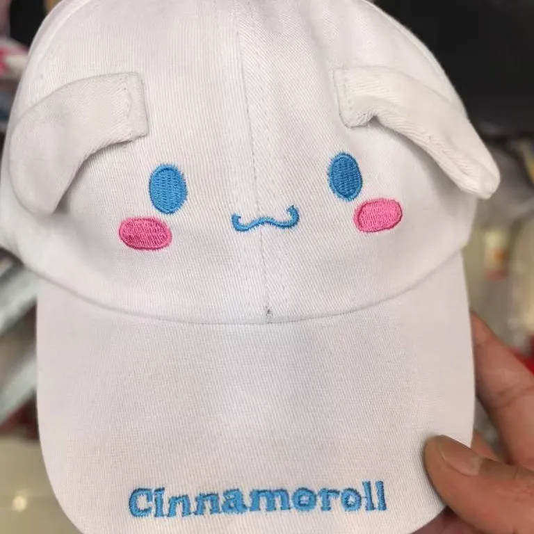 

Sanrio Kuromi Baseball Cap Wide Brim Uv Protection Sun Shade Embroidery Cartoon Peaked Cap Outdoor Casual For Women Men