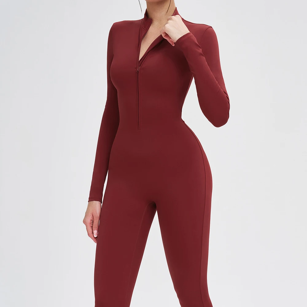 Winter Thick Women Jumpsuit Fitness Sports Bodysuit Yoga Suit Sports Yoga Clothing Women's Gym Rompers Push Up Workout Overalls