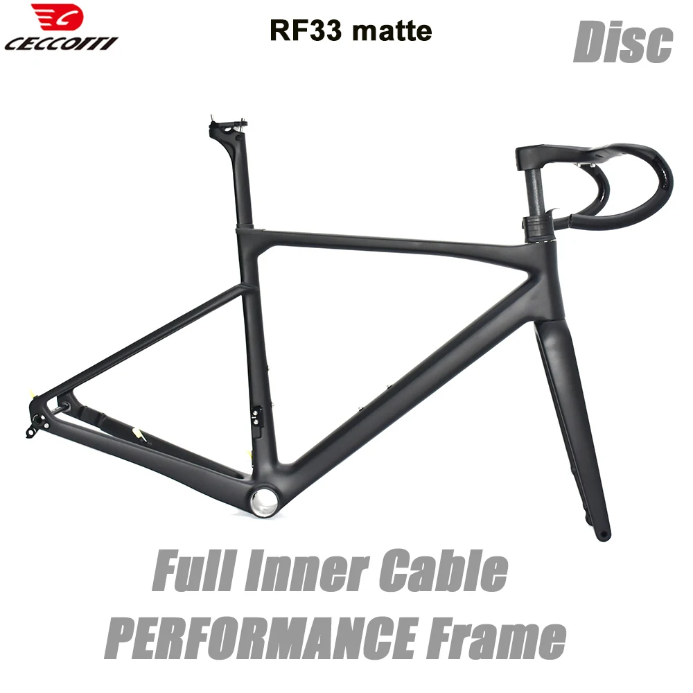 CECCOTTI RF33 Model high strength T1000 carbon road bike frame PERFORMANCE Full Hidden Cable Bicycle frameset