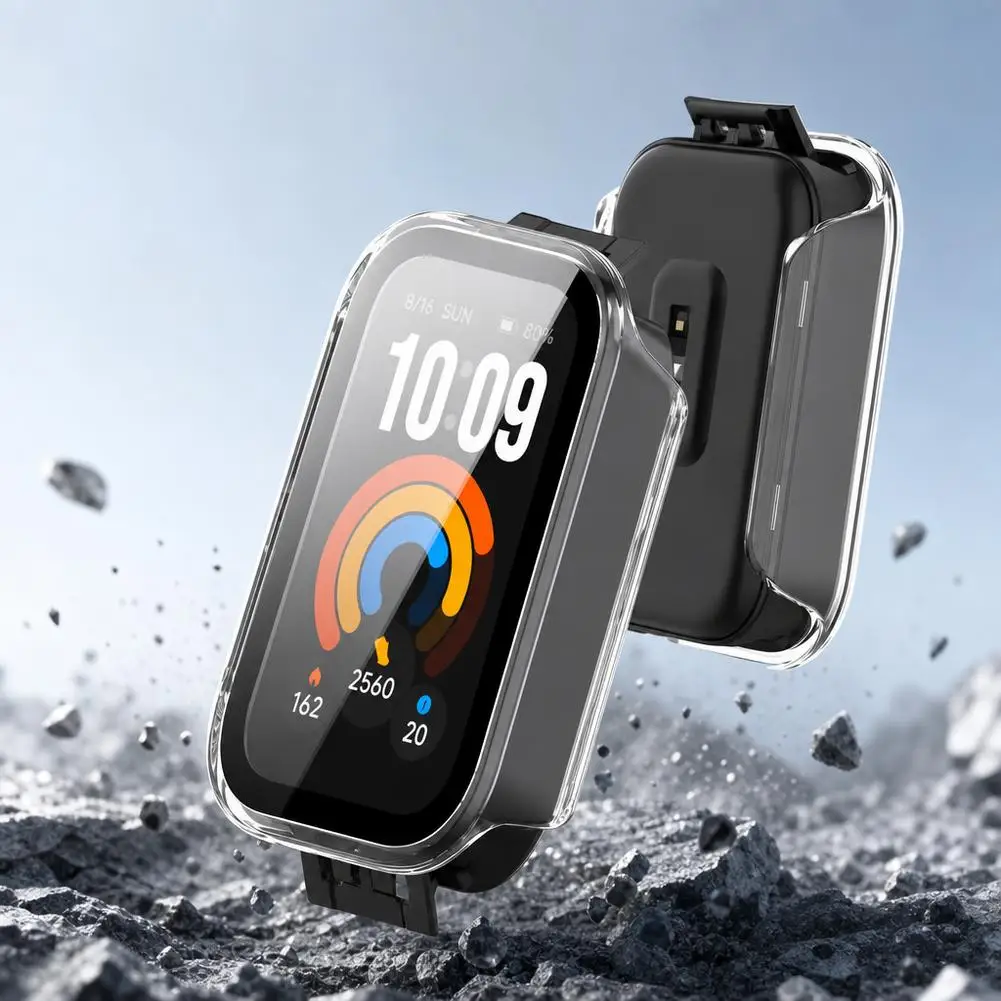 PC TPU Case For XIAOMI Band 11 Active Screen Protector Tempered Glass Cover For Xiaomi Mi Band 11 Active Protective Case