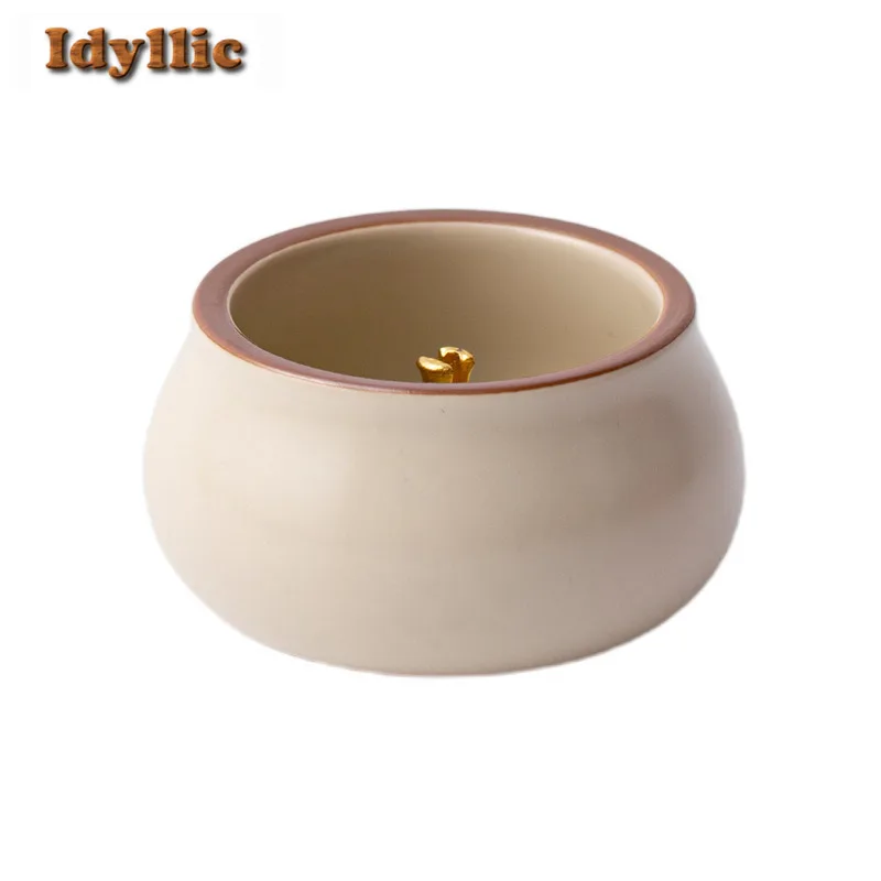 حامل البخور المخلوف بالدهون أوف وايت، موزع البخور، الشموع العطرية المعطرة، مبخرة أدوات الشاي