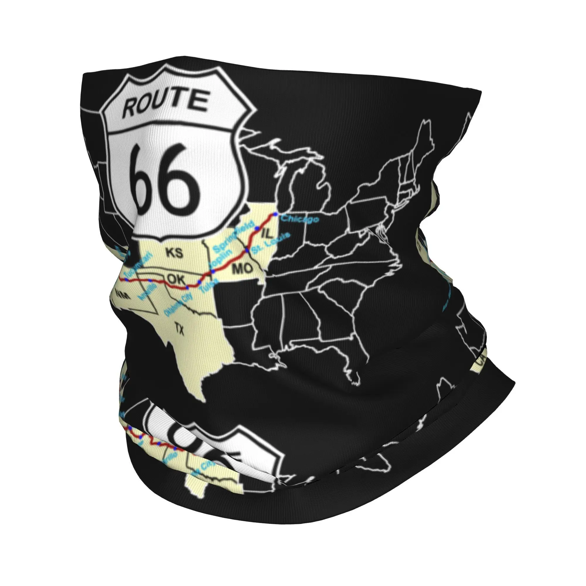 

Route 66, бандана, гетры с принтом Mother Road, американский ретро шарф Oldschool, теплый велосипедный шарф, походный шарф для мужчин и женщин
