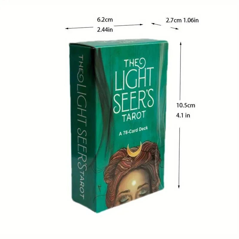 1 Box The Light Seer\'s Tarot Cards, 78-Card Full Color Tarot Set for Tarot Reading, Fortune Telling, Divination Board Game Cards