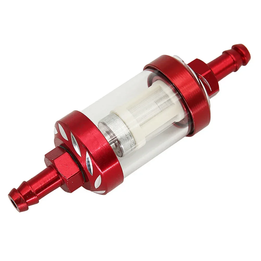 For Motorcycle Fuel Filter with Easy Clean Glass and Aluminum Design Compatible with For ATVs and Dirt Bicycles