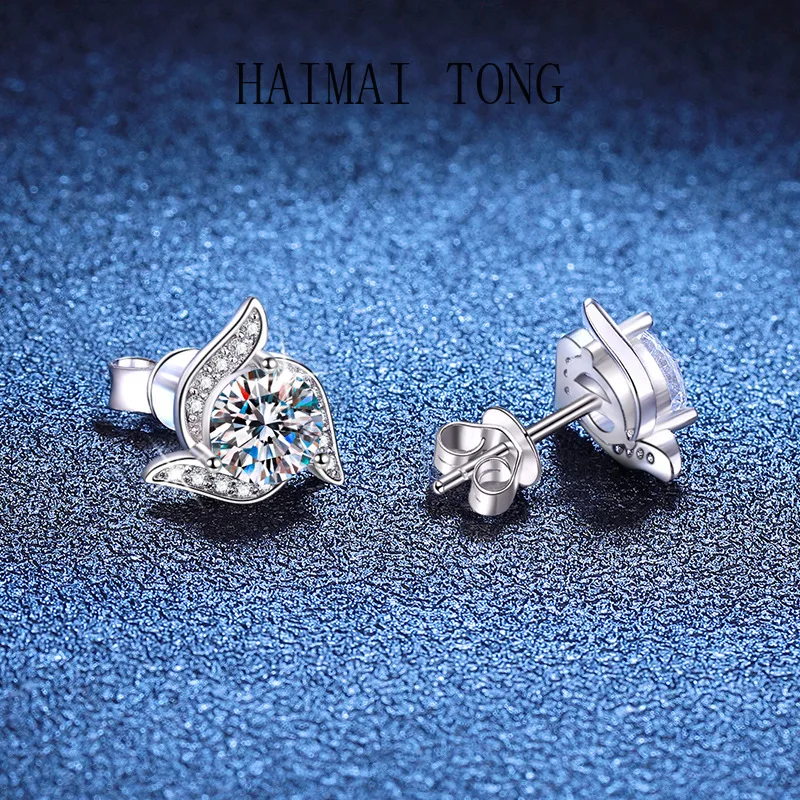 

HAIMAITONG PT950 платиновое европейское и американское трансграничное ожерелье с муассанитом, кулон, женский простой вращающийся ветряная мельница, муассань