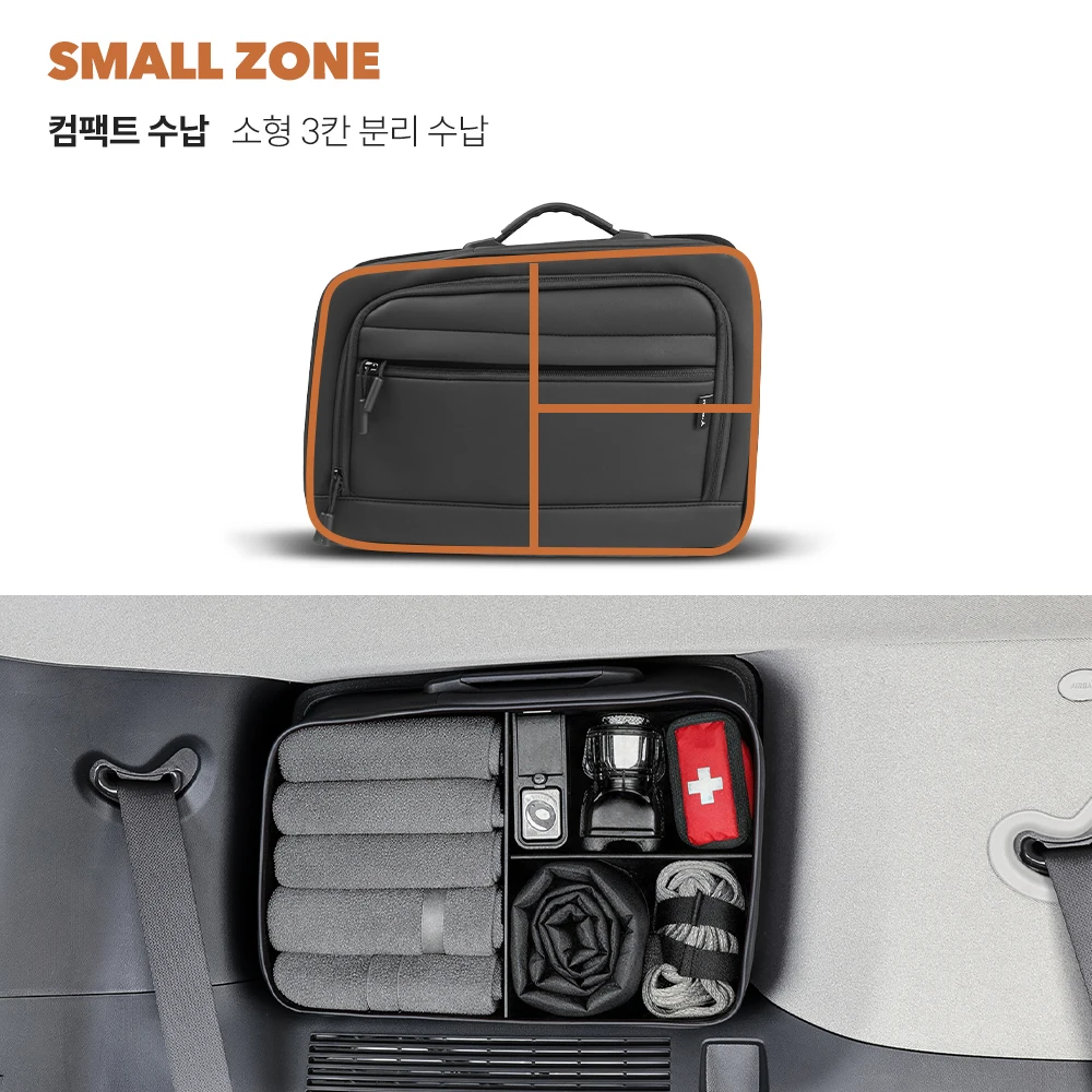 For Hyundai Santa FE MX5 2024-2026 For 3 Row C-Pillar Window Back Storage Organizer Storage Bag Car Supplies