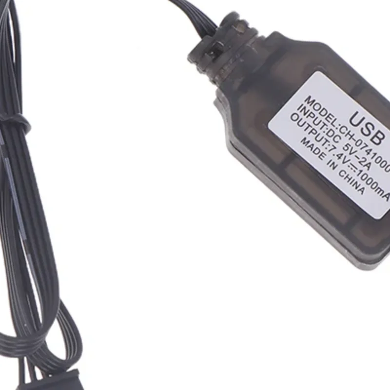 1PCS 7.4V SM-4P Plug USB Charger For DE36W DE65 HM202 EC08 EC16 RC Car M416 Electric Gel Ball Blaster Battery Charger