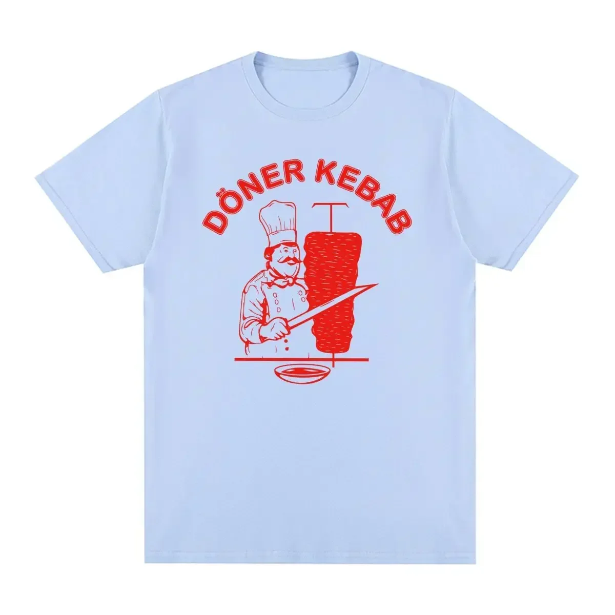 Womens Tops Doner Kebab Vintage men clothing graphic 2024 Fashion Hip Hop Japanese Streetwear Cotton Men T shirt New Tee Tshirt