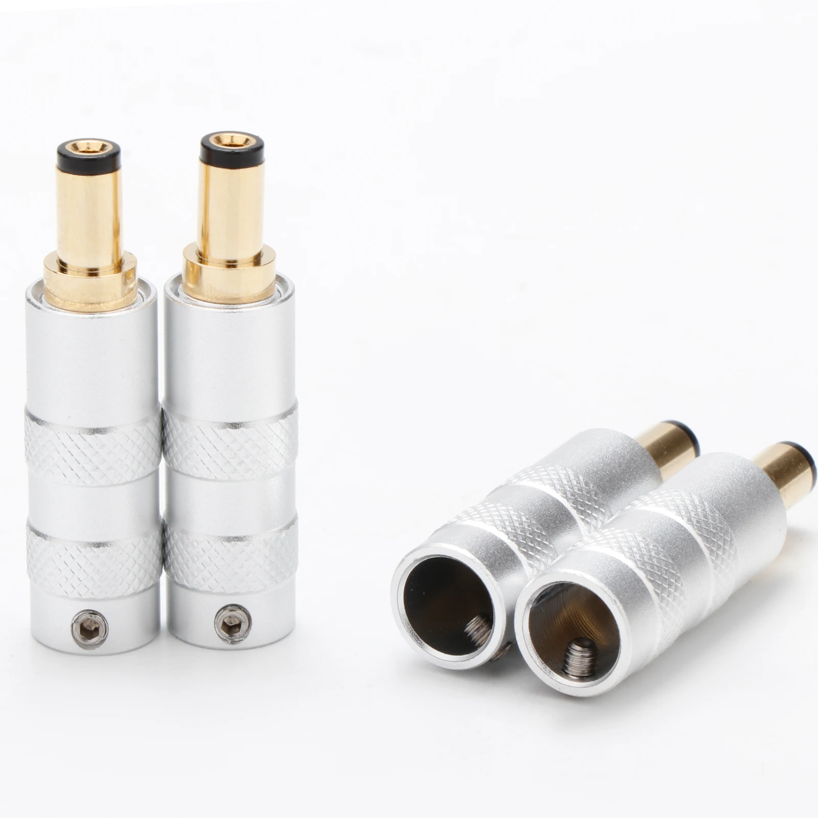 1PCS DC21G DC25G stecker 24K Gold-überzogene Stecker Jack DIY DC Barrel Stecker Stecker Für Audiophile – Detail 7