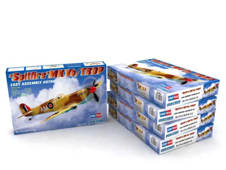 Hobbyboss 80213 1/72 Scale Spitfire Mk Vb Trop RAF  Fighter Model Collectible Toy Plastic Assembly Building Model Kit Hobby