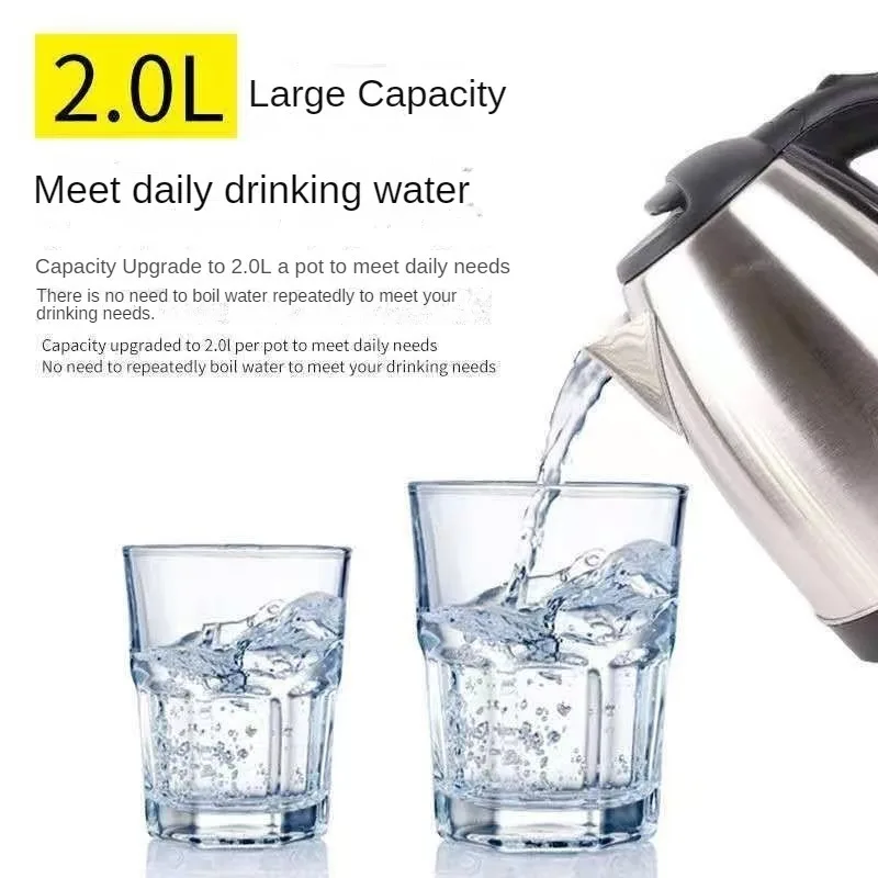 2L Electric Kettle Stainless Steel Kitchen Appliances Smart Kettle 1500W Whistle Kettle Samovar Tea Coffee Thermo Pot Gift