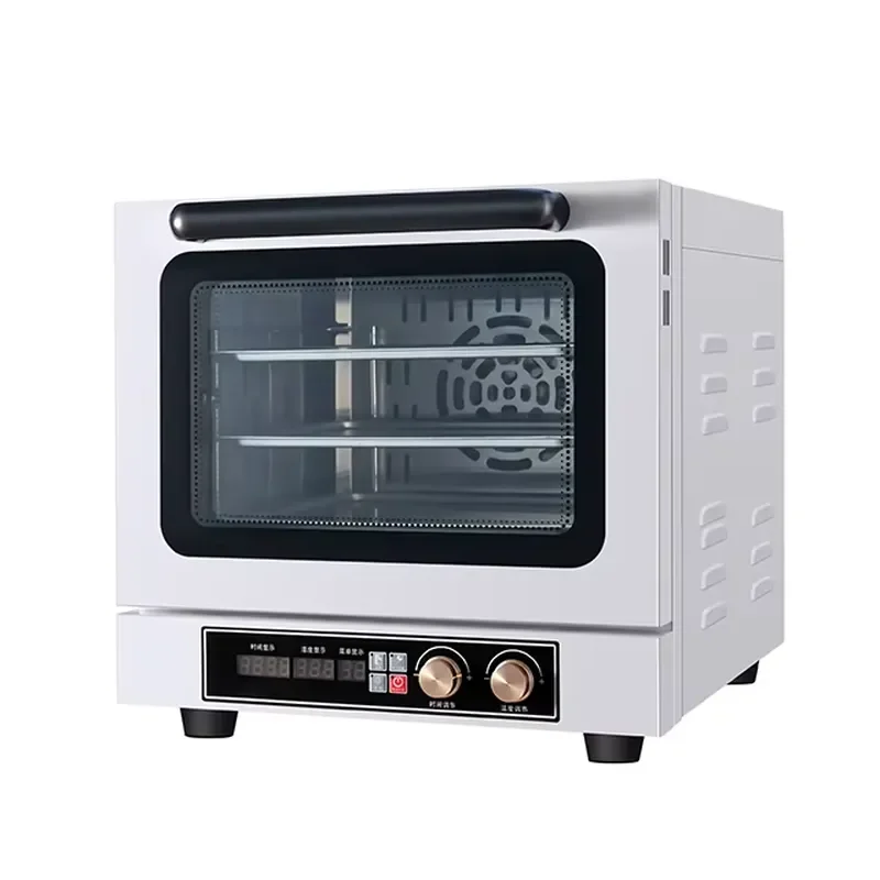 35L Commercial Electric Convection Oven Steam Function for Bread Pizza Pastry Snack Baking Hot Air Circulation Professional